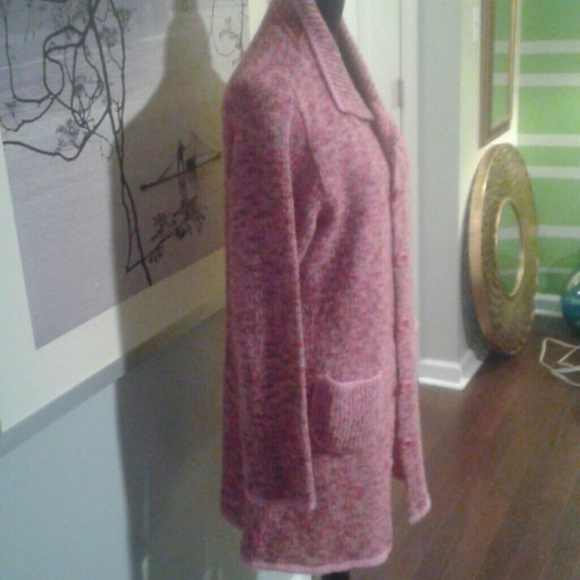 Pink Button down sweater - Picture 4 of 8